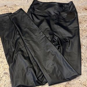 OFFLINE Black pleather Leggings for Women